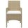 vidaXL 5-tlg. Garten-Essgruppe Beige