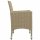 vidaXL 5-tlg. Garten-Essgruppe Beige
