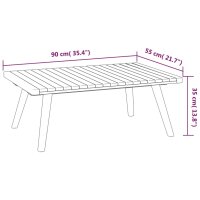 vidaXL 4-tlg. Garten-Lounge-Set mit Kissen Massivholz Akazie