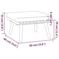 vidaXL 6-tlg. Garten-Lounge-Set mit Kissen Massivholz Akazie