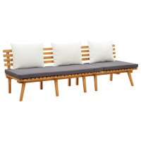 vidaXL 4-tlg. Garten-Lounge-Set mit Kissen Massivholz Akazie