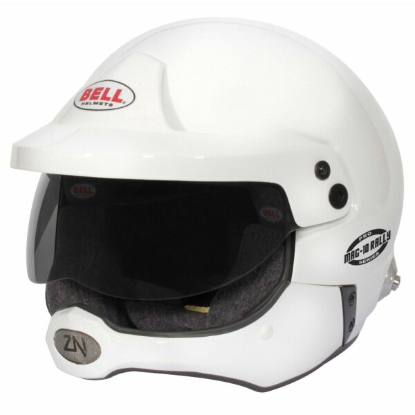 Helm Bell MAG-10 RALLY PRO Wei&szlig; Gr&ouml;&szlig;e 57