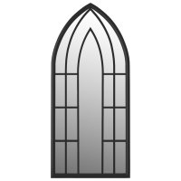 vidaXL Spiegel Schwarz 100x45 cm Eisen für den...