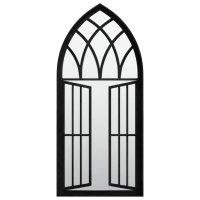 vidaXL Spiegel Schwarz 100x45 cm Eisen für Innenbereich
