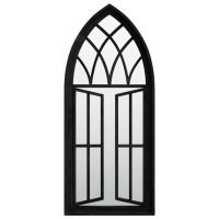 vidaXL Spiegel Schwarz 70x30 cm Eisen für Innenbereich