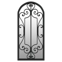 vidaXL Spiegel Schwarz 100x45 cm Eisen für den...