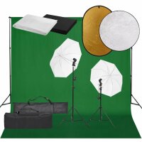 vidaXL Fotostudio-Set mit Beleuchtung, Hintergrund und...