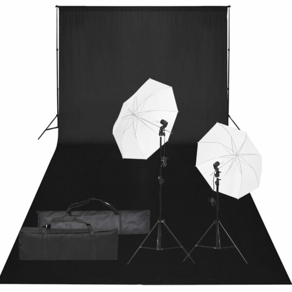 vidaXL Fotostudio-Set mit Beleuchtung und Hintergrund