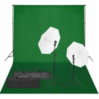 vidaXL Fotostudio-Set mit Beleuchtung und Hintergrund