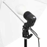 vidaXL Fotostudio-Set mit Beleuchtung, Hintergrund und Reflektor