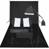 vidaXL Fotostudio-Set mit Beleuchtung und Hintergrund