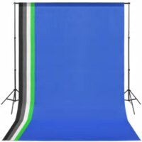 vidaXL Fotostudio-Set mit Beleuchtung, Hintergrund und Reflektor