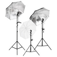 vidaXL Fotostudio-Set mit Beleuchtung und Hintergrund