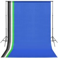 vidaXL Fotostudio-Set mit Beleuchtung, Hintergrund und Reflektor