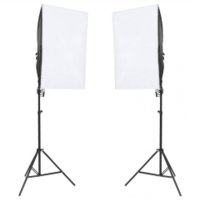 vidaXL Fotostudio-Set mit Beleuchtung und Hintergrund