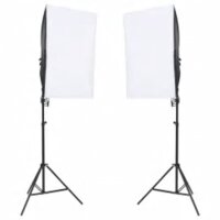 vidaXL Fotostudio-Set mit Beleuchtung, Hintergrund und Reflektor