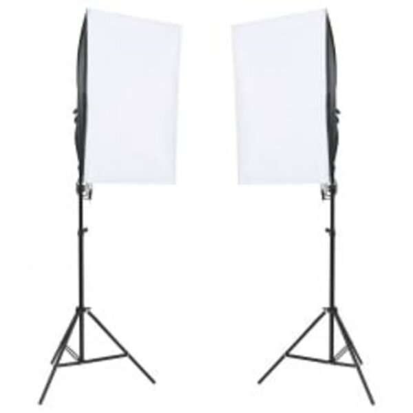 vidaXL Fotostudio-Set mit Beleuchtung, Hintergrund und Reflektor