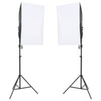 vidaXL Fotostudio-Set mit Beleuchtung, Hintergrund und Reflektor