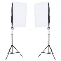 vidaXL Fotostudio-Set mit Beleuchtung, Hintergrund und Reflektor