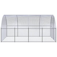 vidaXL Outdoor-H&uuml;hnerstall 3x4x2 m Verzinkter Stahl