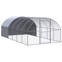 vidaXL Outdoor-Hühnerstall 3x6x2 m Verzinkter Stahl