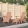 vidaXL Adirondack-Gartenstühle 2 Stk. mit Hockern HDPE Braun