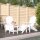vidaXL Adirondack-Gartenstühle mit Hocker & Tisch HDPE Weiß