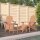 vidaXL Adirondack-Gartenstühle mit Hocker & Tisch HDPE Braun
