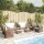 vidaXL 8-tlg. Garten-Lounge-Set mit Auflagen Poly Rattan Braun