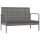 vidaXL 8-tlg. Garten-Lounge-Set mit Auflagen Poly Rattan Grau