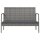 vidaXL 8-tlg. Garten-Lounge-Set mit Auflagen Poly Rattan Grau