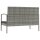 vidaXL 8-tlg. Garten-Lounge-Set mit Auflagen Poly Rattan Grau