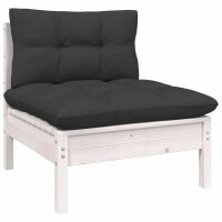 vidaXL 5-tlg. Garten-Lounge-Set mit Anthrazit Kissen Kiefernholz