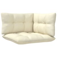 vidaXL 5-tlg. Garten-Lounge-Set mit Creme Kissen Kiefernholz