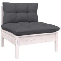 vidaXL 5-tlg. Garten-Lounge-Set mit Anthrazit Kissen Kiefernholz