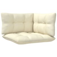 vidaXL 8-tlg. Garten-Lounge-Set mit Creme Kissen Kiefernholz