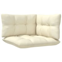 vidaXL 9-tlg. Garten-Lounge-Set mit Creme Kissen Kiefernholz