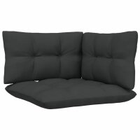 vidaXL 3-Sitzer-Gartensofa mit Anthrazit Kissen Massivholz Kiefer