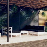 vidaXL 8-tlg. Garten-Lounge-Set mit Anthrazit Kissen Kiefernholz