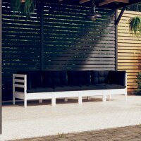 vidaXL 4-tlg. Garten-Lounge-Set mit Kissen Kiefer Massivholz