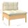 vidaXL 5-tlg. Garten-Lounge-Set mit Creme Kissen Kiefer Massivholz