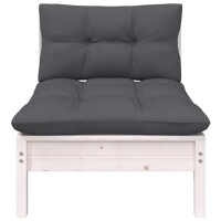 vidaXL 5-tlg. Garten-Lounge-Set mit Kissen Kiefer Massivholz