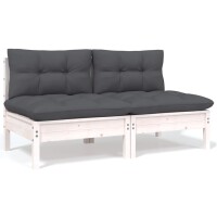 vidaXL 5-tlg. Garten-Lounge-Set mit Kissen Kiefer Massivholz