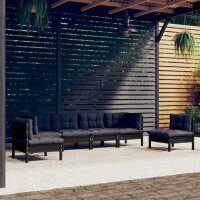 vidaXL 6-tlg. Garten-Lounge-Set mit Kissen Kiefer Massivholz