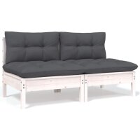 vidaXL 7-tlg. Garten-Lounge-Set mit Kissen Kiefer Massivholz