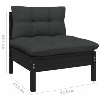 vidaXL 6-tlg. Garten-Lounge-Set mit Kissen Kiefer Massivholz