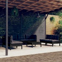 vidaXL 8-tlg. Garten-Lounge-Set mit Kissen Massivholz Kiefer