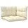 vidaXL 6-tlg. Garten-Lounge-Set mit Creme Kissen Massivholz Kiefer