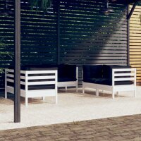 vidaXL 6-tlg. Garten-Lounge-Set mit Kissen Massivholz Kiefer