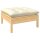 vidaXL 7-tlg. Garten-Lounge-Set mit Creme Kissen Massivholz Kiefer